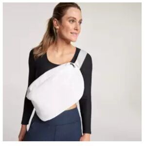 CALIA Women's Large Faux Leather Sling Bag NWT